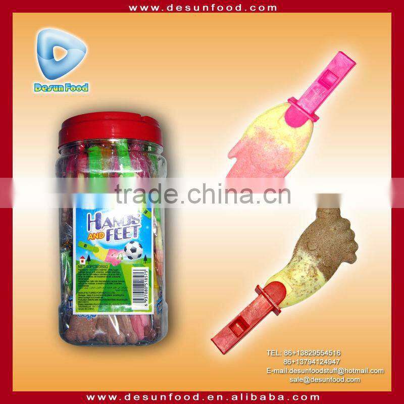 Hand and Feet shape milk pressed candy