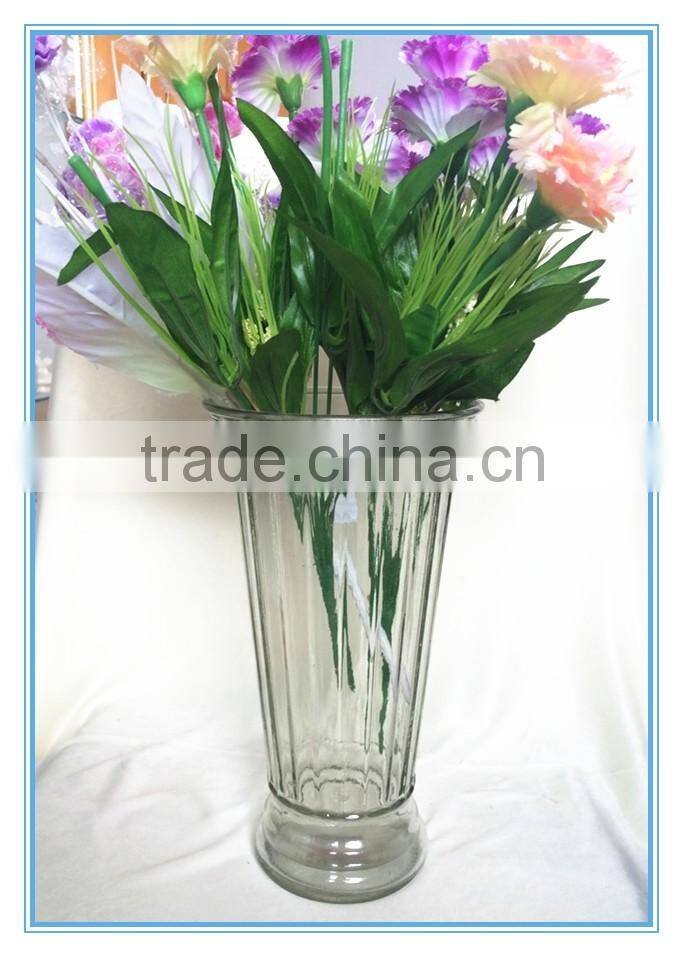 Wholesale High quality clear glass vase for home decoration