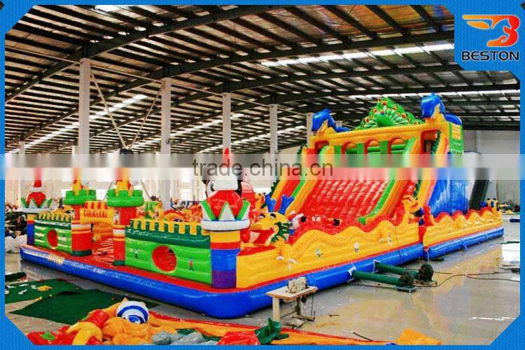 funny inflatable water slide amusement park for kid games