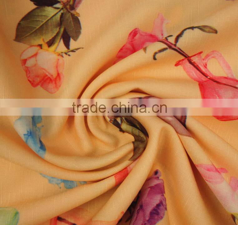 High quality perfume bottle printing polyester chiffon fabric