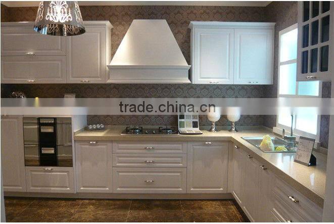 American style classical PVC shaker door kitchen cabinet