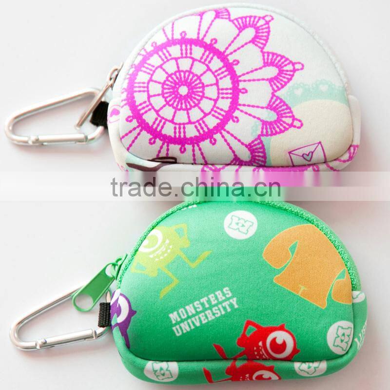 High quality neoprene money bag,beautiful elastic and durable coin bag/sleeve