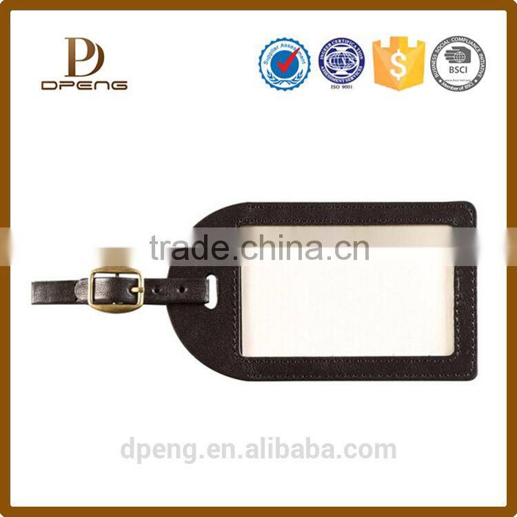 Shenzhen Professional OEM Manufacturer Pu Leather Luggage Tag