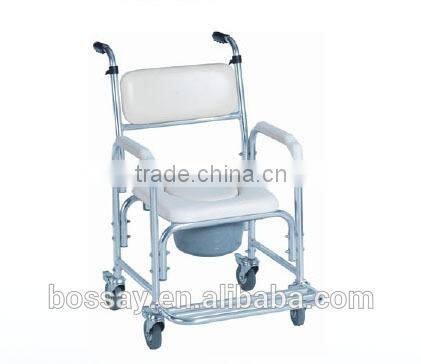 Hospital Commode Chair With Wheels For Elder