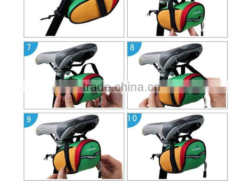2016 Best Selling Outdoors Activities Bicycle Tail Bag Manufacturer
