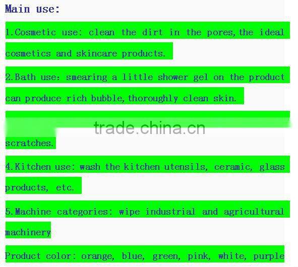 natural cellulose sponge with scouring pad for car kitchen clean