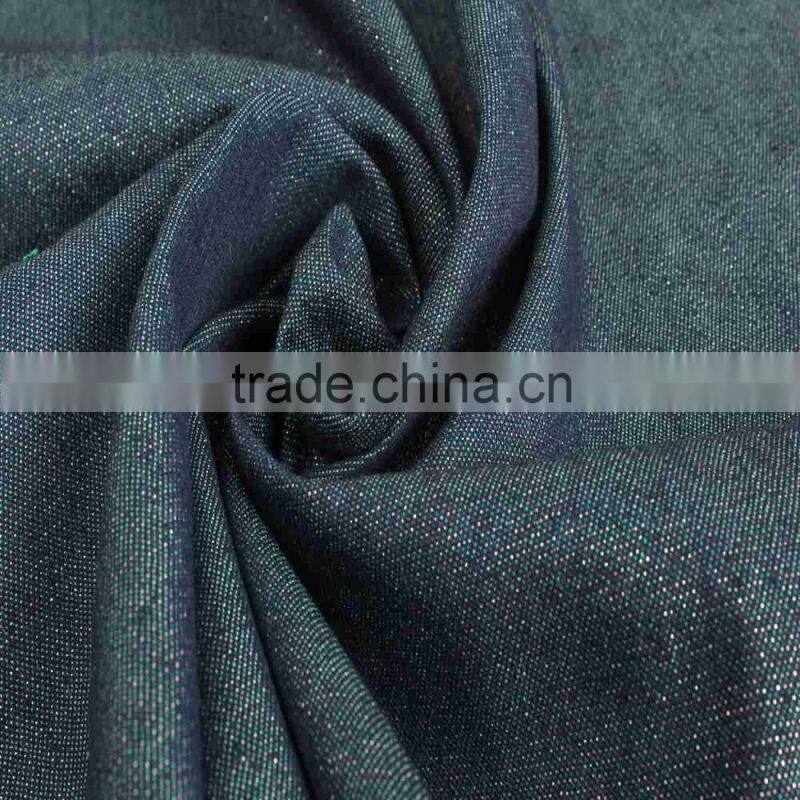Silver silk mixed denim fabric fashion jean for jean trousers luggage bag denim jean