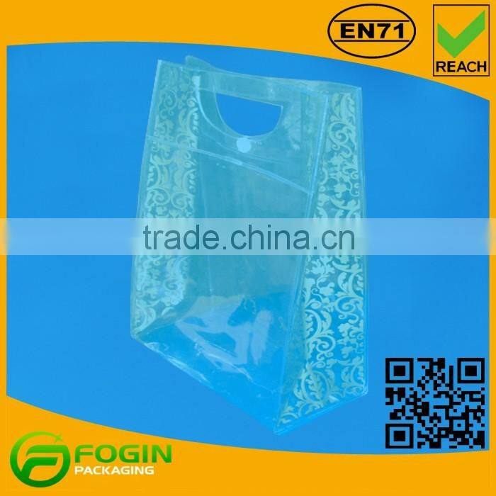 promotional cosmetic pvc bag packaging with button