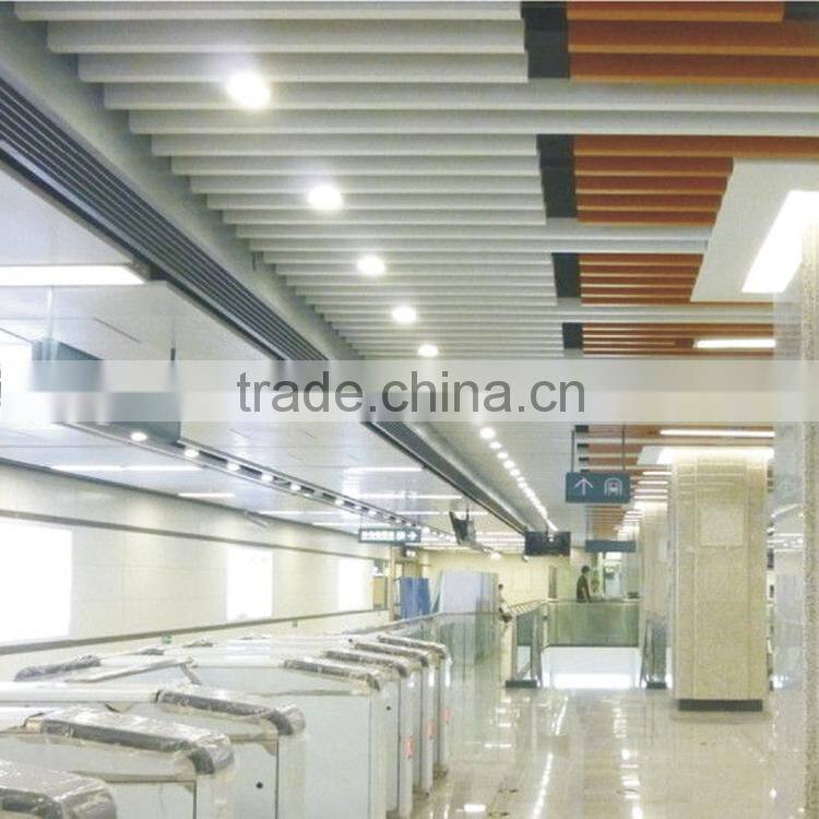Suspended Linear Ceiling Aluminum Square Tube Screen Ceiling