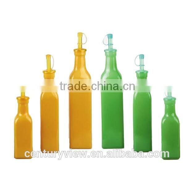 250ml,500ml,750ml,1000ml Antique Green Olive Oil Glass Bottle