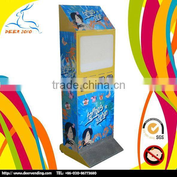 KV450 tattoos vending machine/sticker/card vending machine