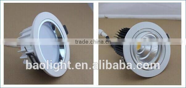 Super bright adjustable 80lm/W 5W cob led downlight