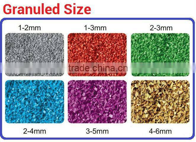 epdm rubber flooring, colored EPDM Granules powder For Running Tracks, sports courts FN-R-140204752