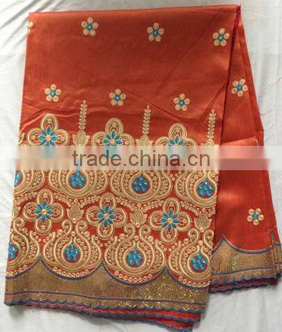 African george wrapper raw silk george fabric for dress in stock