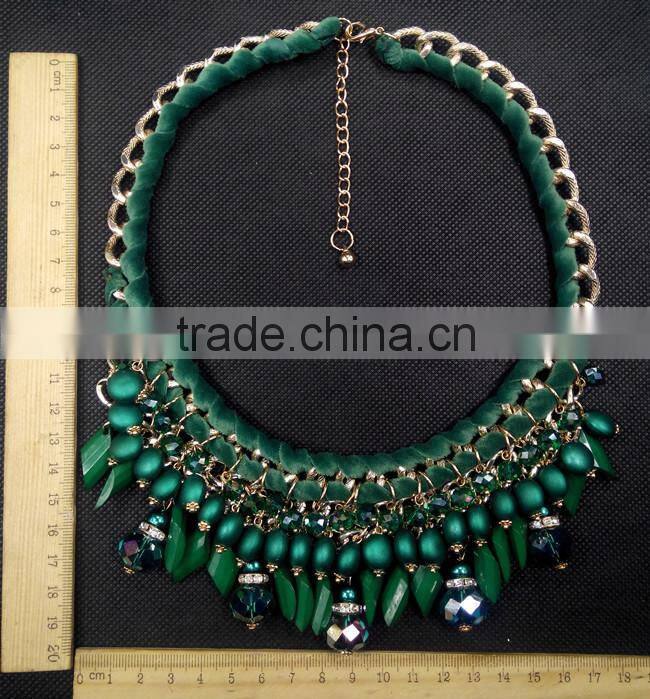 Luxury Crystal Party Necklace Vintage Jewelry Water Drop Collar Necklace New Design 2015