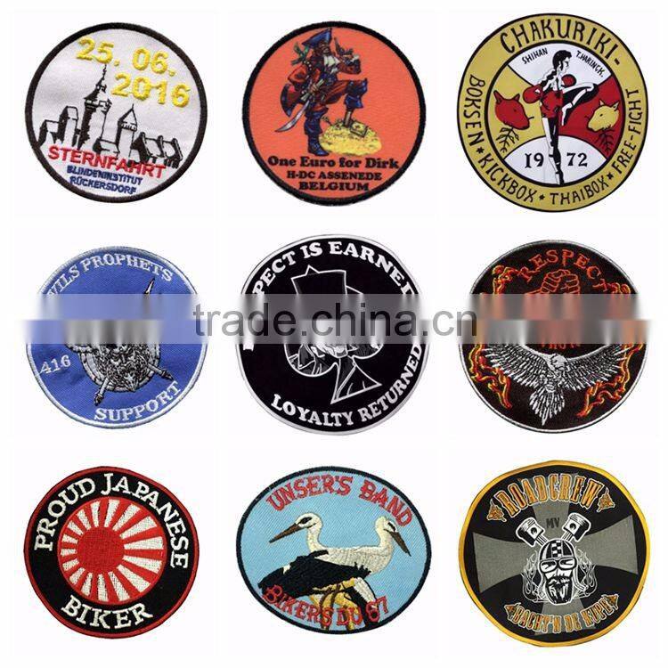 Embroidered patches logo custom diy decorative sew on embroidery patches for clothing