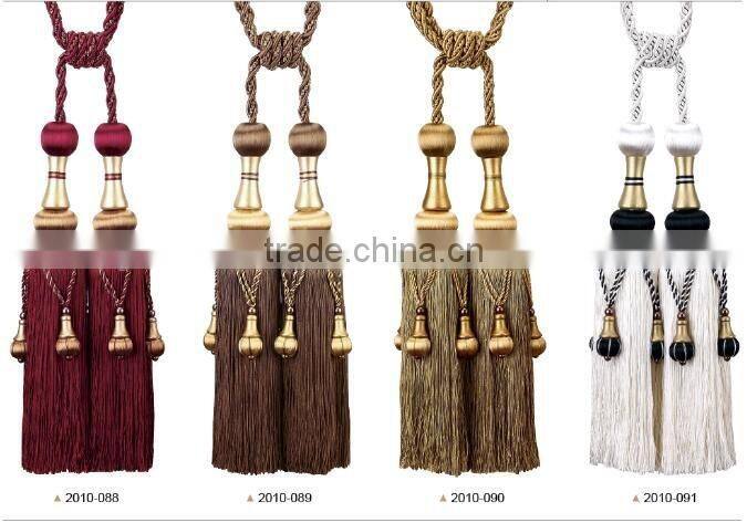 Alibaba china handmade beaded tassel rayon tieback