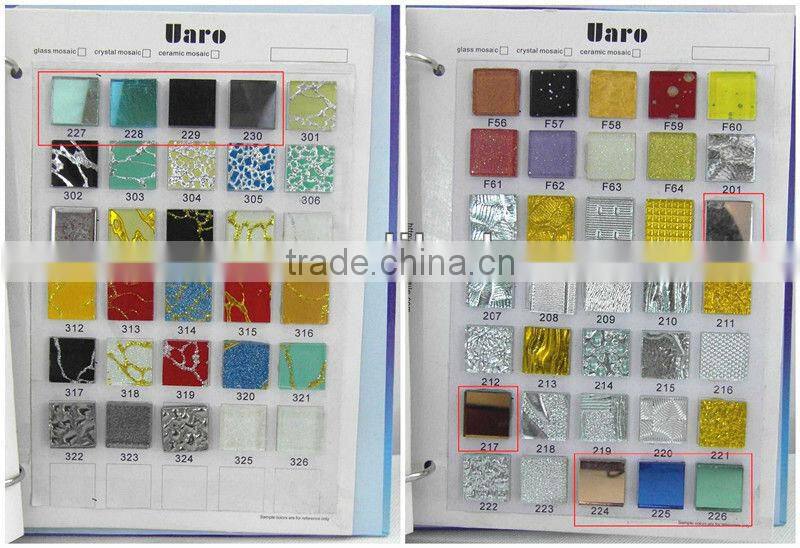 Hot sale square shape colored fashion mirror mosaic tile