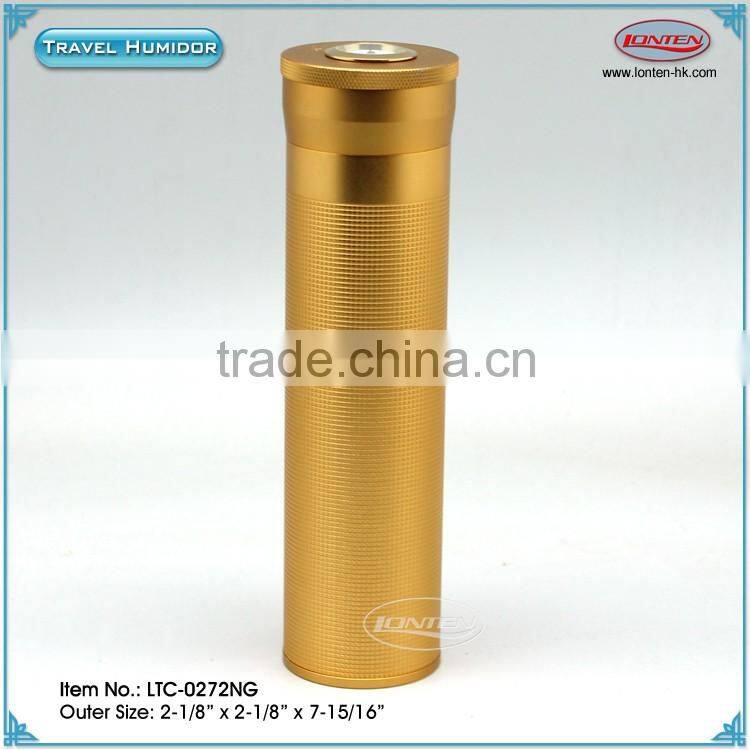 Cigar aluminum tube humidor