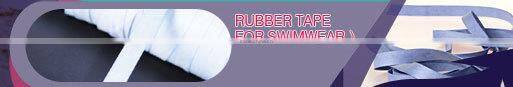 Hot sales colored rubber tape for swimwear/underwear