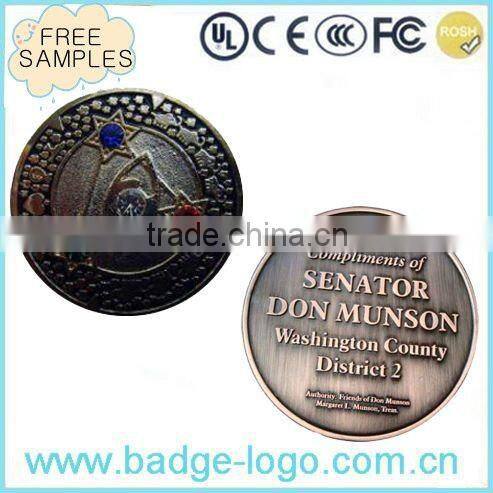 custom nickel bronze plating metal coin