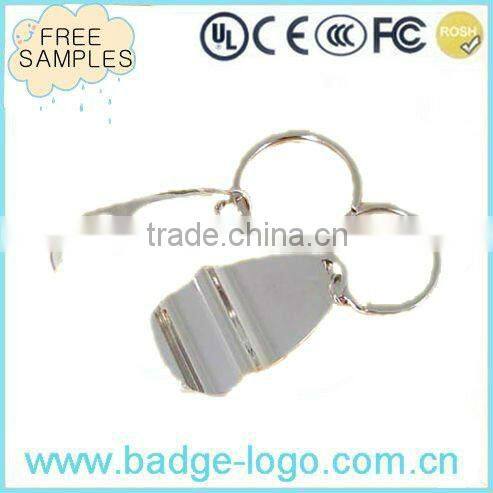 promotional black metal keychain