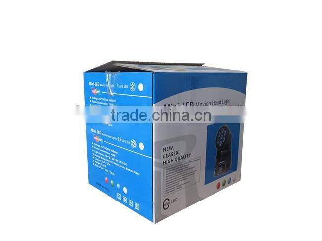 Best selling stage lighting rgbw 4in1 7pcs 10W led moving head wash light