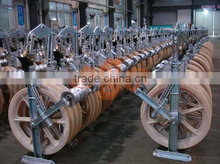 Galvanized steel frame nylon pulley block