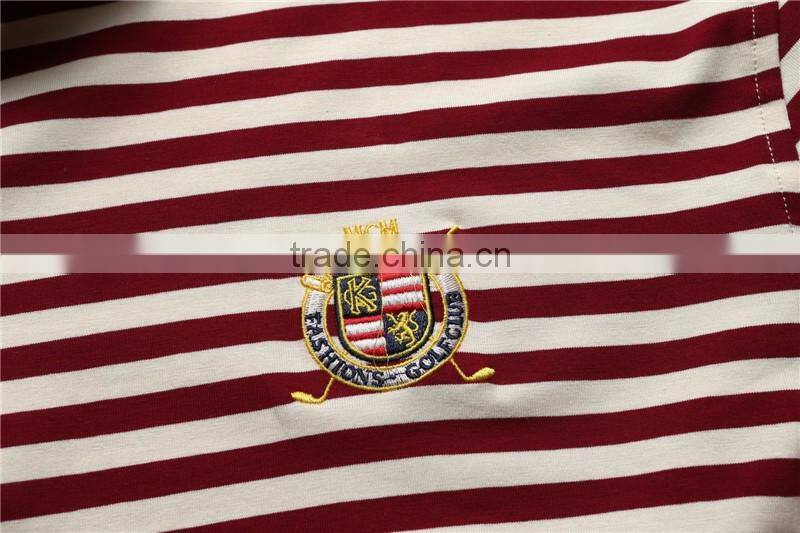 High quality clothes cotton new design stripes polo tee shirts for mens alibaba china