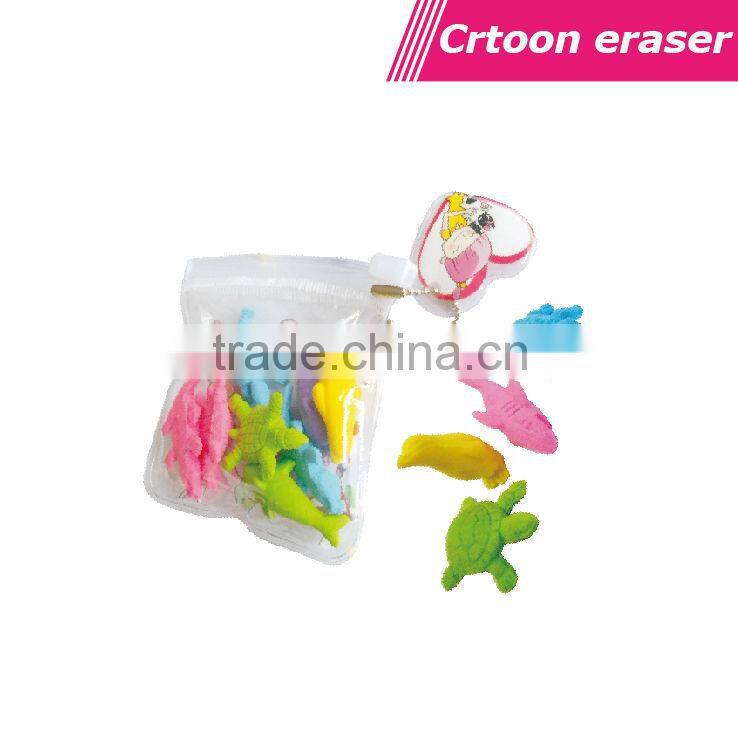 high quality pvc or rubber 3D eraser