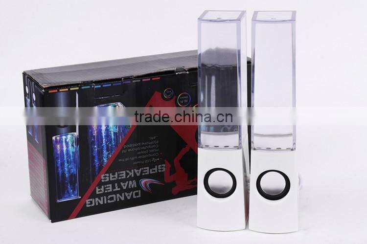 Hifi Stereo Bluetooth Speaker Subwoofers Dancing Water Speaker With Color Changing Light