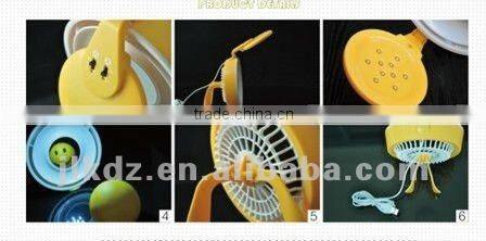 TOP New ABS material creative multi-function desk portable mini usb fan with double switch button