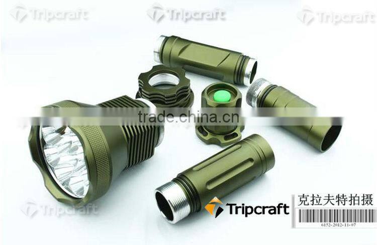 Super Powerful TrustFire 12T6 13800-Lumen 12xCree XM-L T6 5-Mode Memory LED Flashlight Torch(3x26650/3x18650)