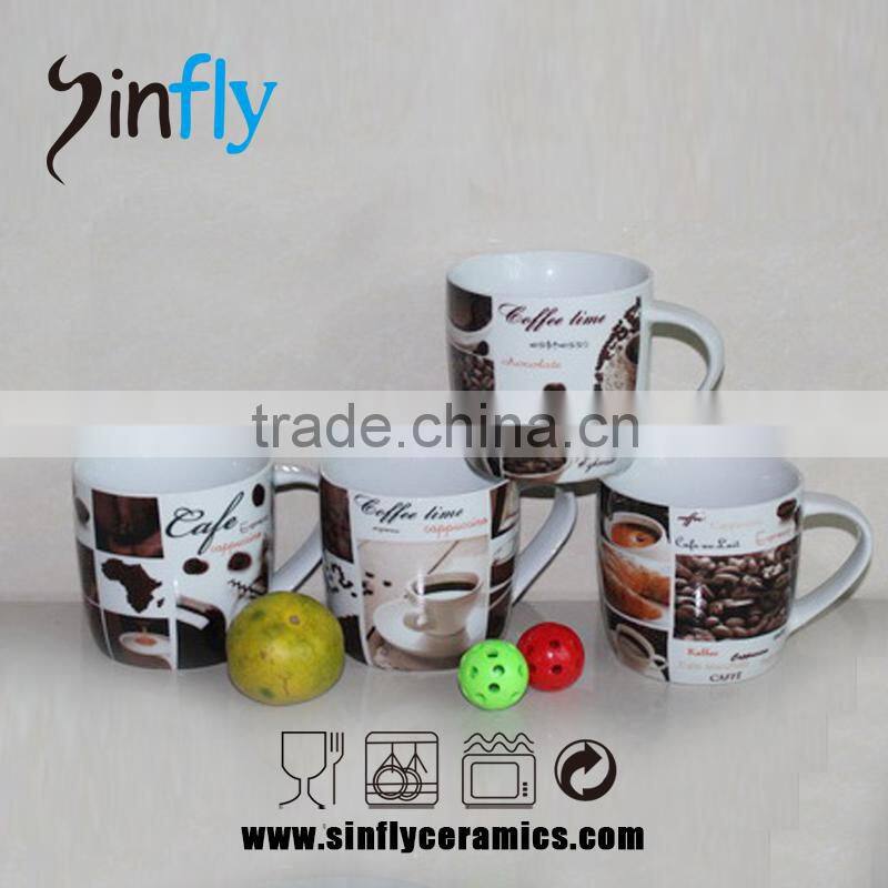 Hot selling 11OZ custome decal ceramic mugs christmas mug