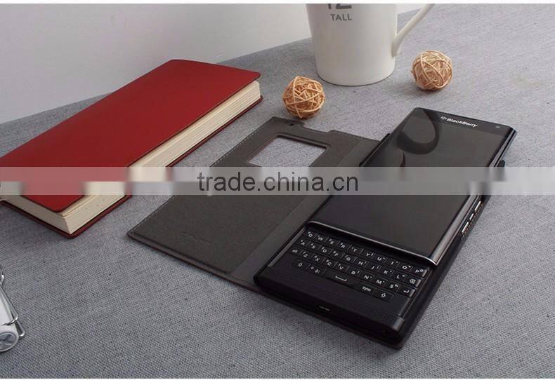 Smart Sleep Real Genuine Leather Cases For Blackberry Priv Original Leather Flip Skin For Blackberry Priv Shell