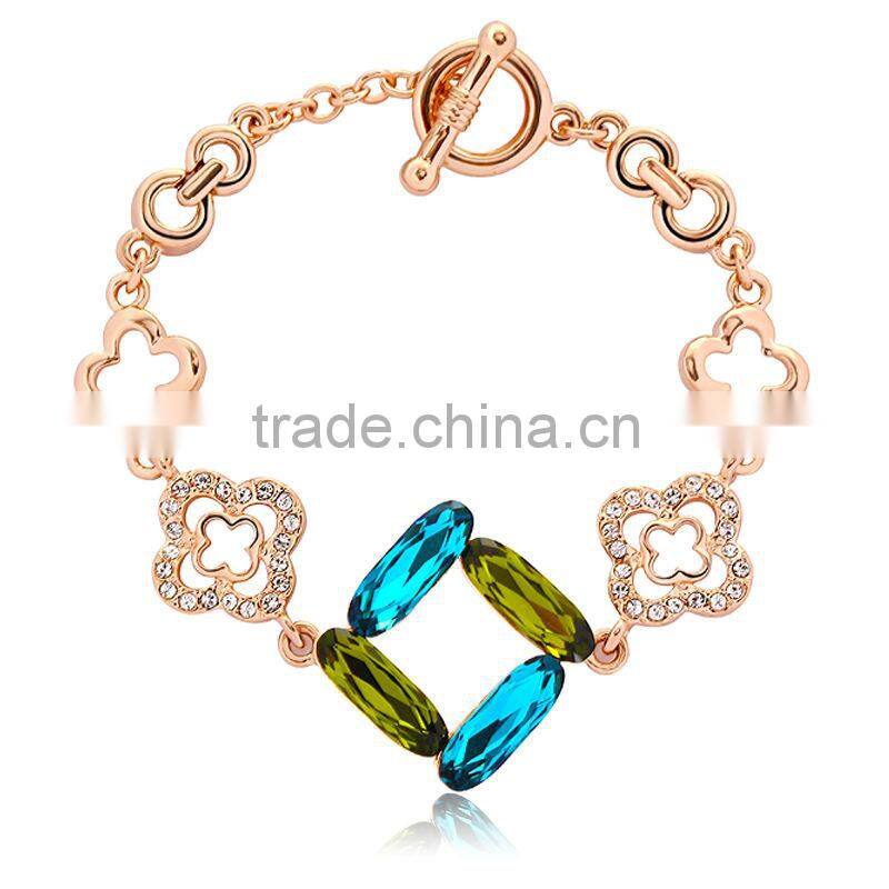 18K gold bracelet Crystal 30037