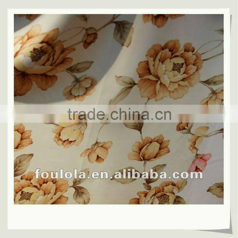 100% Polyester Yarn Printed Anti-fire Curtain Fabric