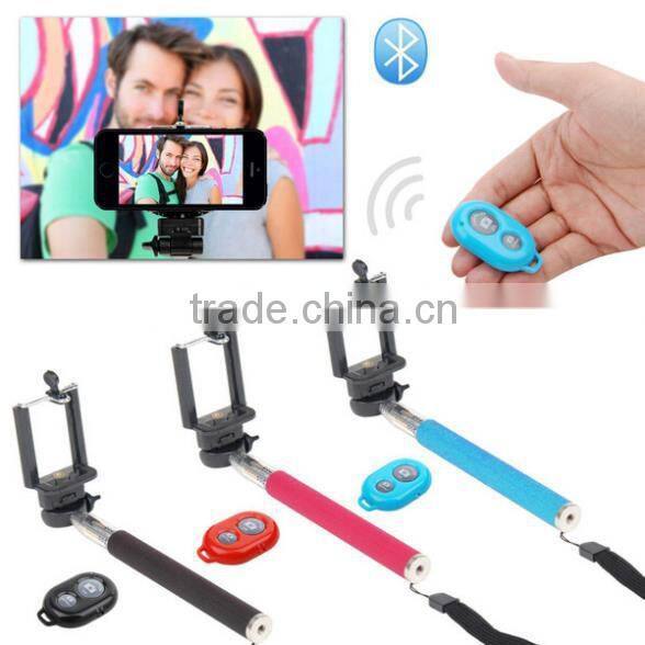 Bluetooth Shutter Wireless Camera AB Shutter + Self-timer Kit Monopodfor most Android Phone CL-70
