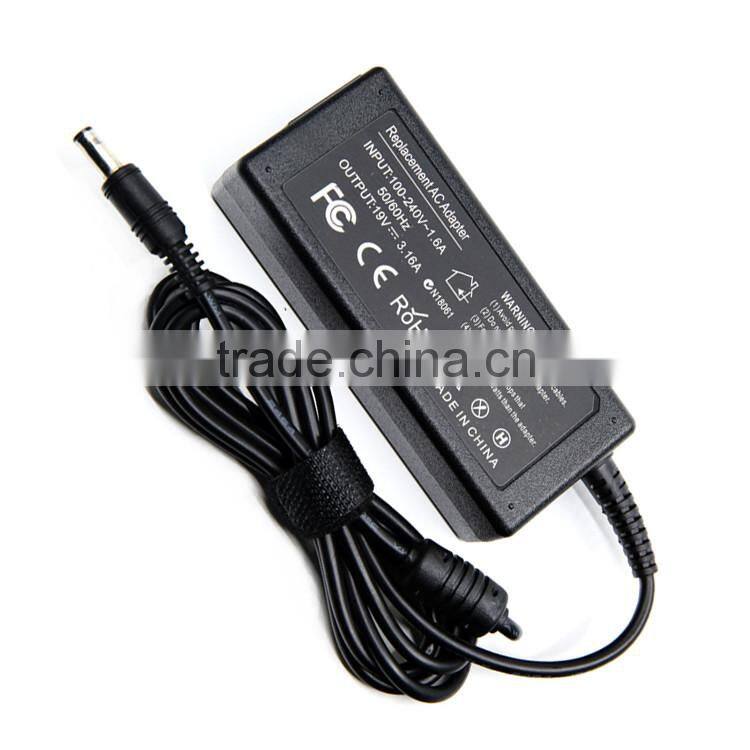 5.5x3.0MM 60W 19V 3.16A AC Adapter For Samsung Notebook