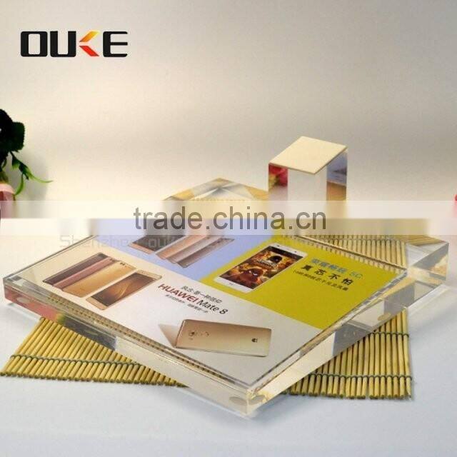 handmade clear acrylic mobile phone holder for wholesale