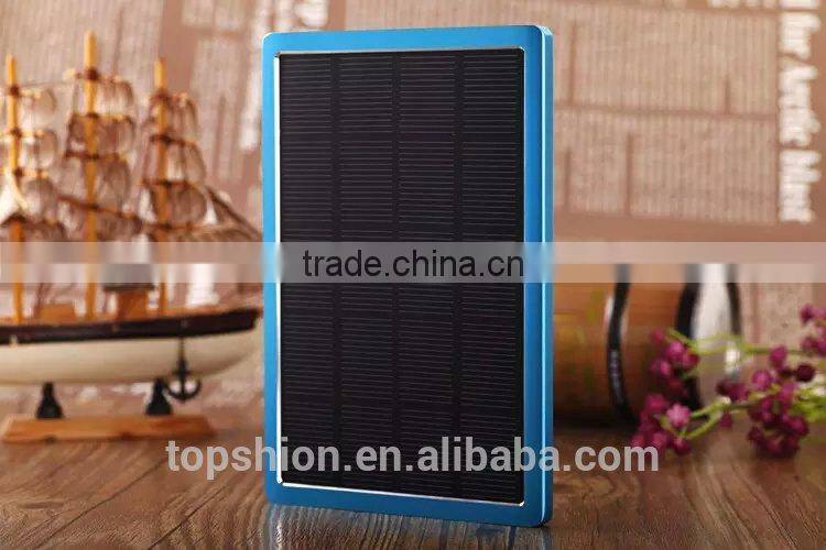 2015 hottest selling battery charger for iPhone 6 solar charger power bank 10000mah