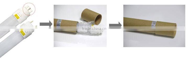 IP65 Freezer T8 Led tube 1.2m 4ft 16W 100lm/W with rotary and lockable ends CE RoHS TUV SAA C-tick CB