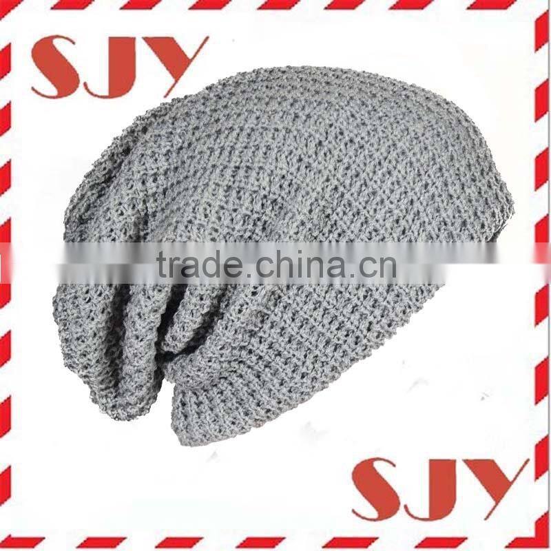 Skully Soft Stretch Cable Knit Slouchy Beanie Hat