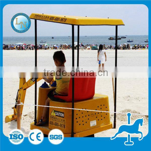 Amusement park kids excavator ride!!! Fairground equipment kids mini excavator for sale