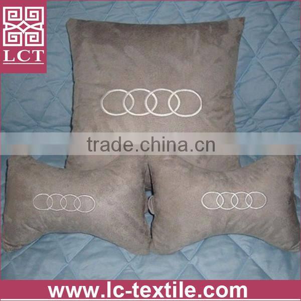 wholesale simple design Made of 100% polyester fiber embroidery cheap neck pillow for honda 4s shop(LCTP0131)
