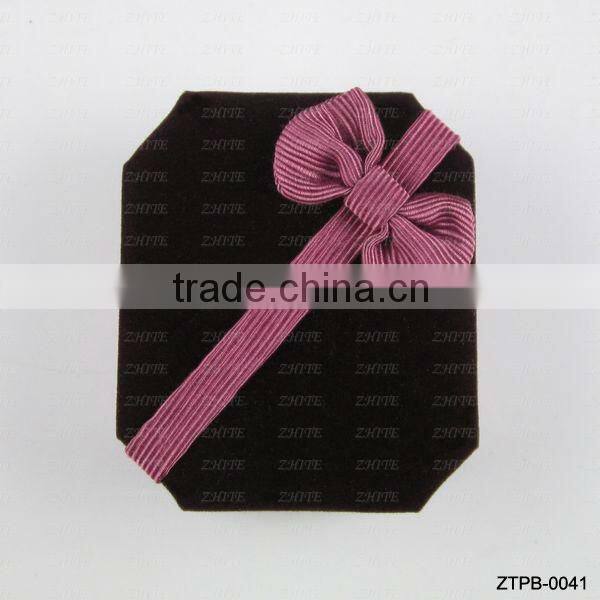 Elegant flannel fashion jewelry packing box ZTPB-0041