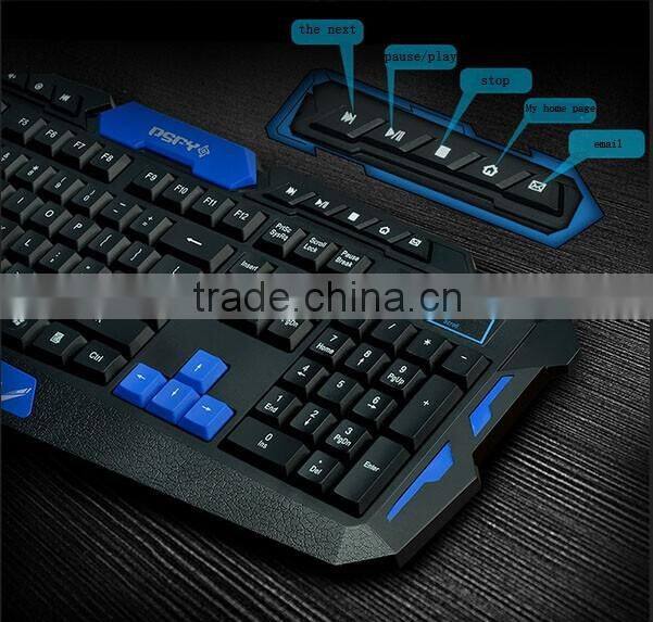 New Arrival HK8100 Intelligent Power Saving 2.4GHz USB Wireless Keyboard and Mouse(a set) for mechanical keyboard