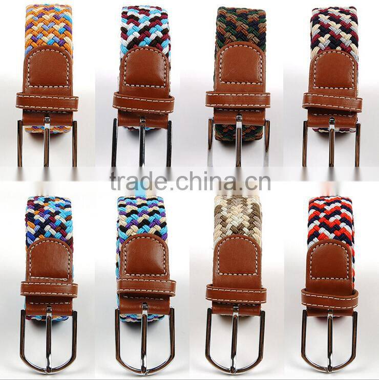 Fashion style casual jacquard waist belt