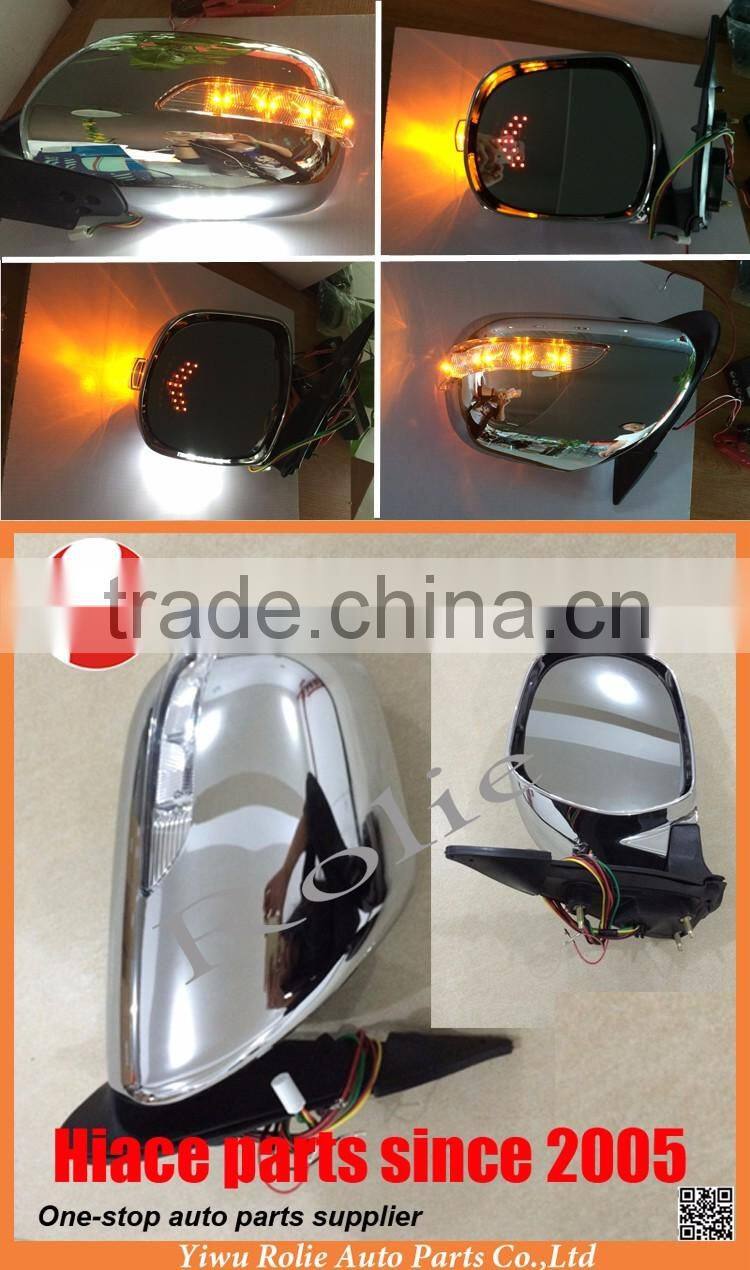 Toyota hiace 2005-2016 KDH 200 rear view mirror folding side mirror auto body parts 87940-26580 LH/87910-26470 RH