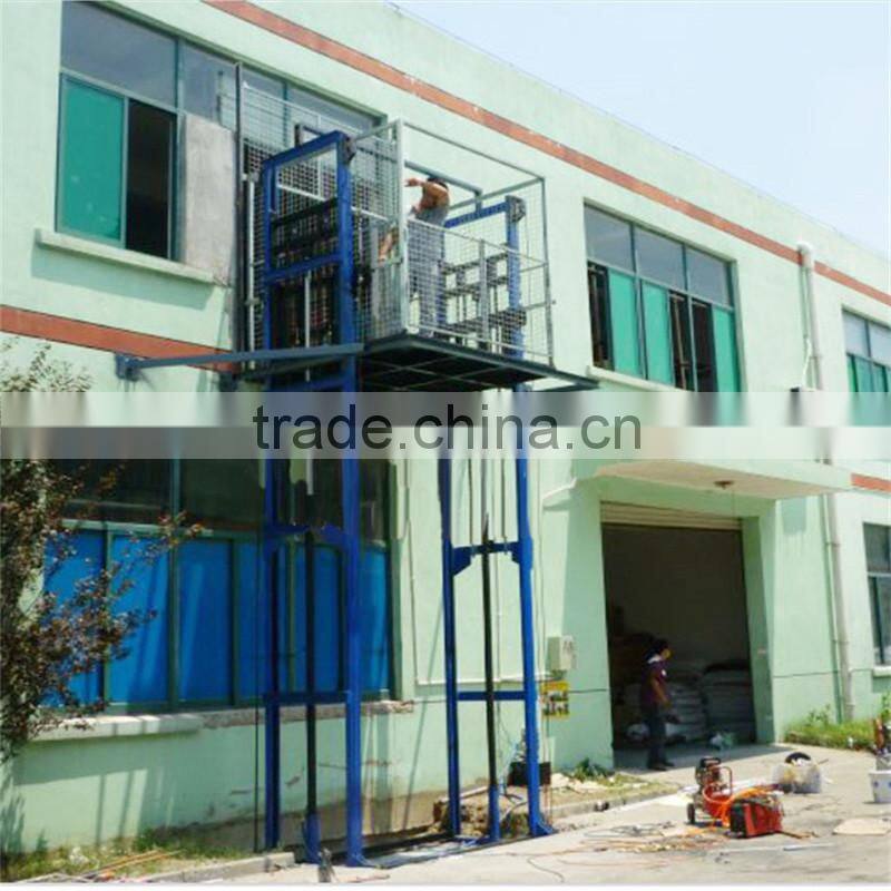 CE&ISO9001:2000 hydraulic platform lifts for cargo Guide hydraulic lifting platform